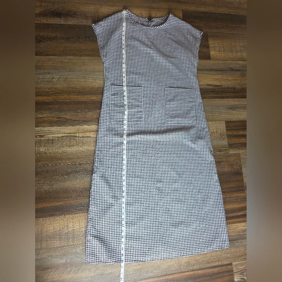 Emery Rose Classic Black & White Gingham Maxi Dress - Picture 4 of 7